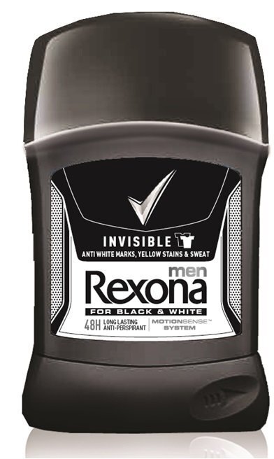 Rexona Men Invisible Black + White antiperspirant meestele 50 ml цена и информация | Deodorandid | hansapost.ee