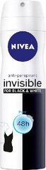 Spreideodorant naistele Nivea Invisible Pure, 150 ml hind ja info | Deodorandid | hansapost.ee