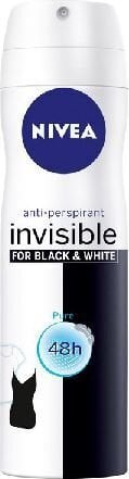Spreideodorant naistele Nivea Invisible Pure, 150 ml цена и информация | Deodorandid | hansapost.ee