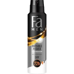 Higistamisvastane spreideodorant meestele Fa Men Xtreme Invisible Power 150 ml hind ja info | Deodorandid | hansapost.ee