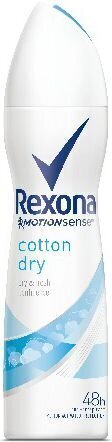 Rexona Cotton Dry spreideodorant 150 ml hind ja info | Deodorandid | hansapost.ee