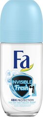 Шариковый дезодорант Fa Invisible Fresh, 50 мл цена и информация | Дезодоранты | hansapost.ee