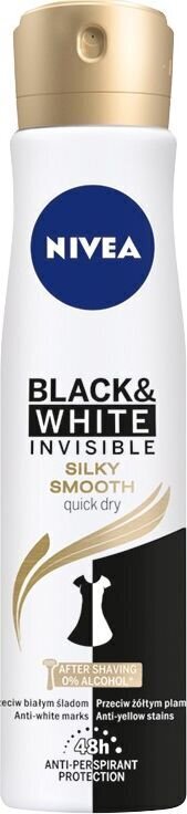 Spreideodorant naistele Nivea Invisible Silky Smooth, 250ml hind ja info | Deodorandid | hansapost.ee