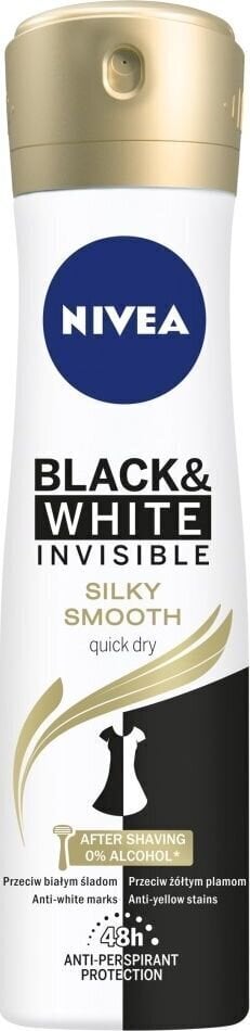 Spreideodorant naistele Nivea Invisible Silky Smooth, 150ml hind ja info | Deodorandid | hansapost.ee