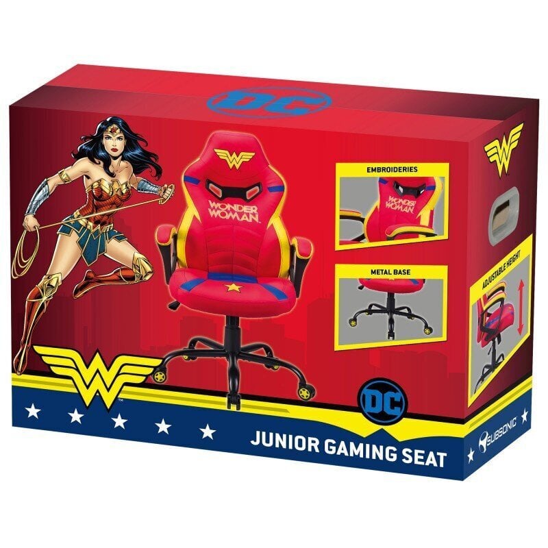 Mängutool Subsonic Junior Wonder Woman, punane цена и информация | Kontoritoolid | hansapost.ee