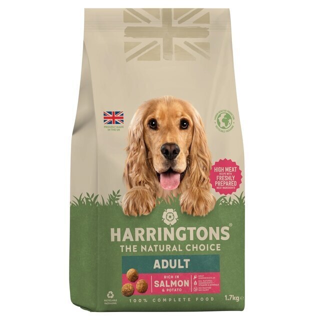 Harringtons Complete koertele koos lõhe ja kartuliga, 1,7 kg hind ja info | Koerte kuivtoit ja krõbinad | hansapost.ee