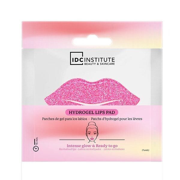 Huulte mask IDC Institute Glitter Lip Pads Pink, 1 tk. цена и информация | Näomaskid ja silmamaskid | hansapost.ee