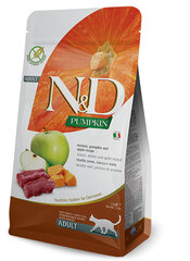 Farmina N&D Pumpkin сухой корм для кошек с олениной и яблоками, 5 кг цена и информация | Сухой корм для кошек | hansapost.ee