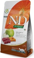 Farmina N&D kuivtoit kassidele ulukiliha, kõrvitsa ja õuntega, 5 kg hind ja info | Kassi kuivtoit ja kassikrõbinad | hansapost.ee