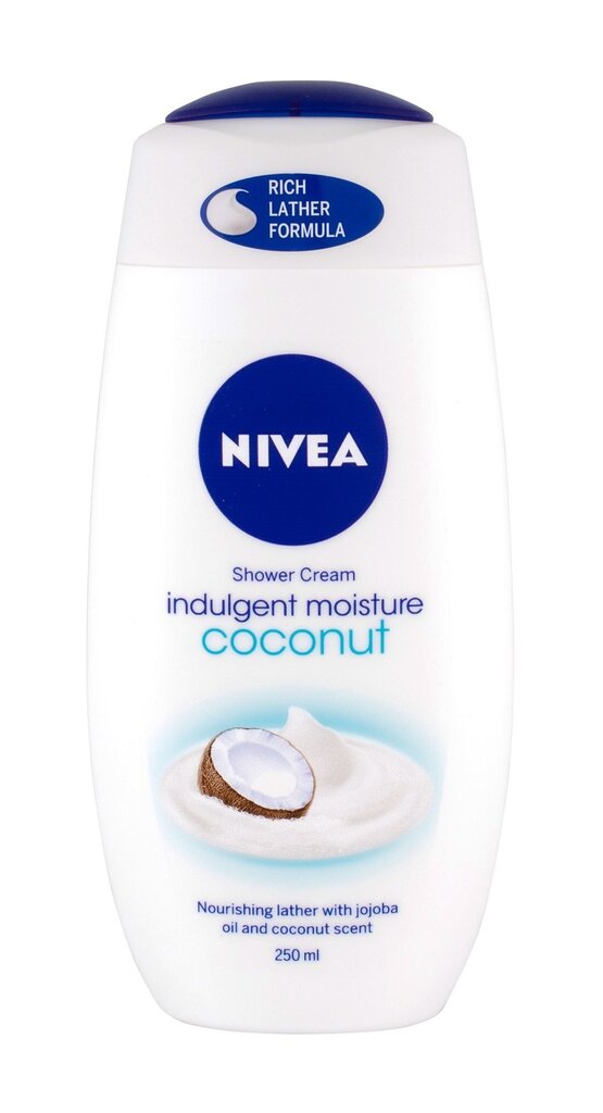 Dušigeel Nivea Creme Coconut 250 ml цена и информация | Dušigeelid, õlid | hansapost.ee