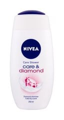 Nivea Care & Diamond dušikreem 250 ml цена и информация | Масла, гели для душа | hansapost.ee