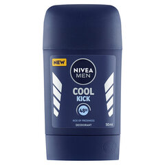 Deodorant Nivea Cool Kick meestele, 50 ml hind ja info | Deodorandid | hansapost.ee