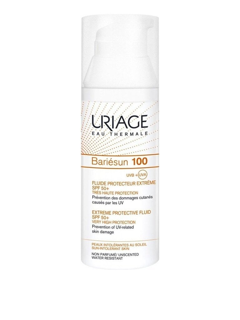 Näoemulsioon Uriage Bariésun 100 Extreme Protective Fluid SPF50+, 50 ml цена и информация | Päikesekaitse ja päevitusjärgsed kreemid | hansapost.ee