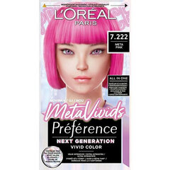 Juuksevärvid L'Oréal Paris Preférence Meta Vivids Meta Pink, 75 ml price and information | Hair dyes | hansapost.ee