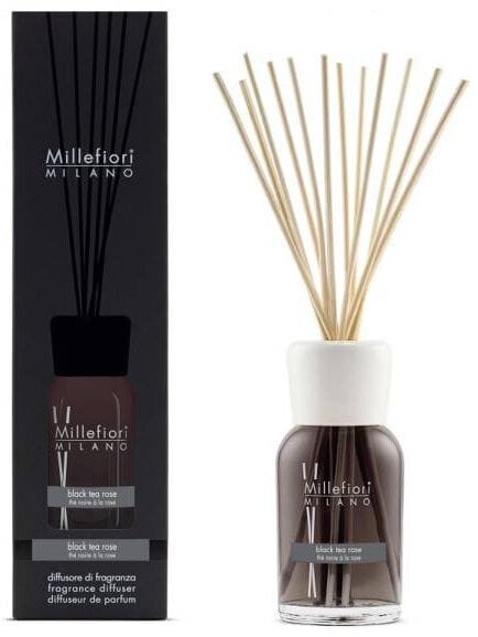 Kodulõhn pulkadega Millefiori Milano Black Tea Rose, 500 ml hind ja info | Lõhnapulgad ja kodulõhnastajad | hansapost.ee