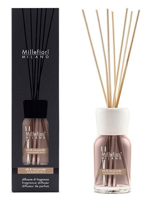 Kodulõhn pulkadega Millefiori Milano Silk&Rice Powder, 250 ml hind ja info | Lõhnapulgad ja kodulõhnastajad | hansapost.ee
