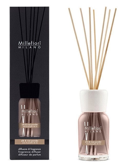 Kodulõhn pulkadega Millefiori Milano Silk&Rice Powder, 250 ml цена и информация | Lõhnapulgad ja kodulõhnastajad | hansapost.ee