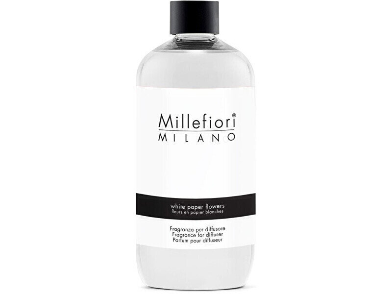 Kodulõhna täide Millefiori Milano White Paper Flowers, 500 ml hind ja info | Lõhnapulgad ja kodulõhnastajad | hansapost.ee