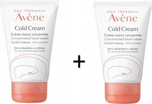Kätekreem Avene Cold Cream, 2 x 50 ml hind ja info | Avene Parfüümid, lõhnad ja kosmeetika | hansapost.ee