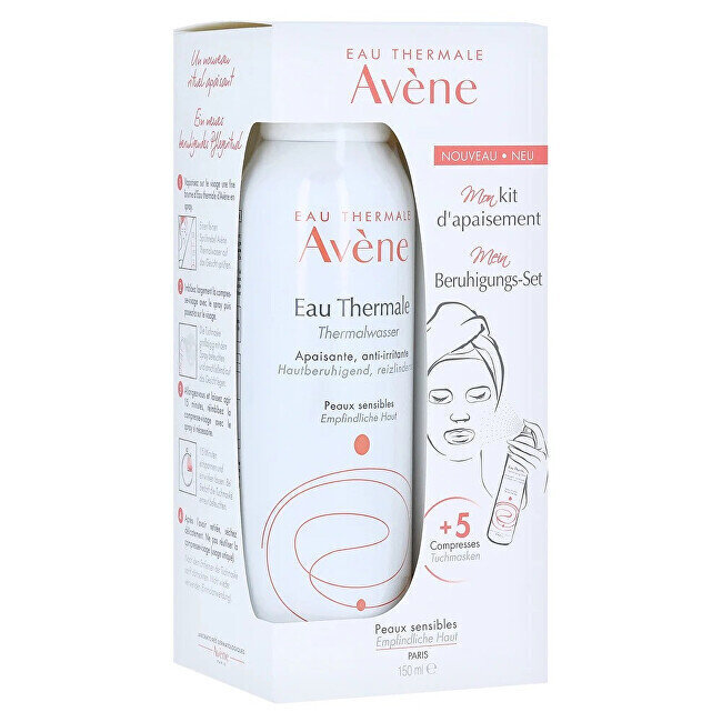 Näonaha hoolduskomplekt Avene: termiline vesi, 150 ml + näomask, 3 tk hind ja info | Näopuhastusvahendid | hansapost.ee