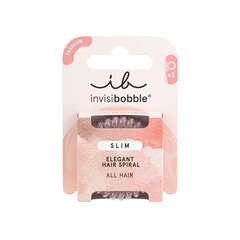 Spiraalsed juuksekummid Invisibobble Slim Pink Monocle, 3 tk price and information | Juukseaksessuaarid | hansapost.ee