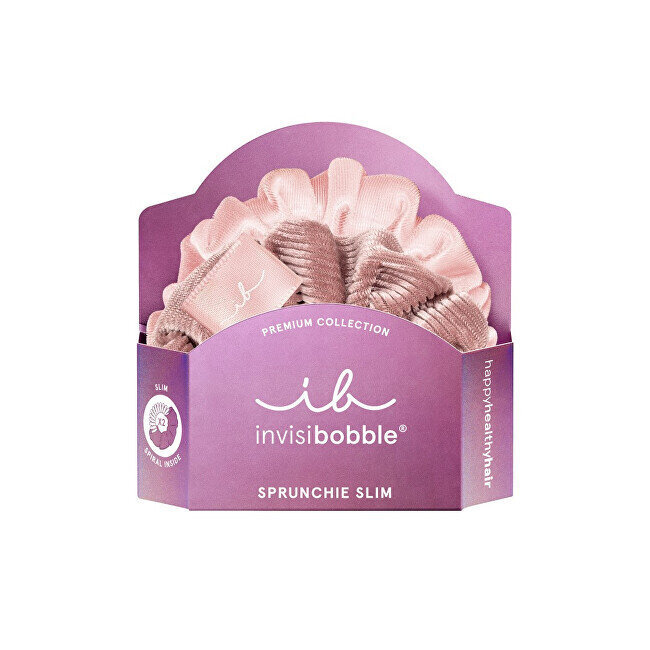 Juuksekummid Invisibobble Sprunchie Slim Premium La Vie en Rose, 2 tk цена и информация | Juukseaksessuaarid | hansapost.ee