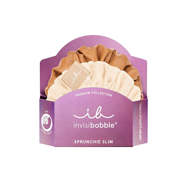 Juuksekummid Invisibobble Sprunchie Slim Premium Creme de Caramel, 2 tk цена и информация | Juukseaksessuaarid | hansapost.ee