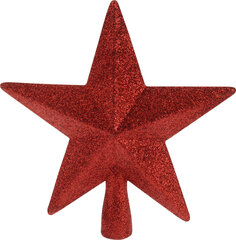 Верхушка для елки Звезда, красная цена и информация | елочные украшения | hansapost.ee