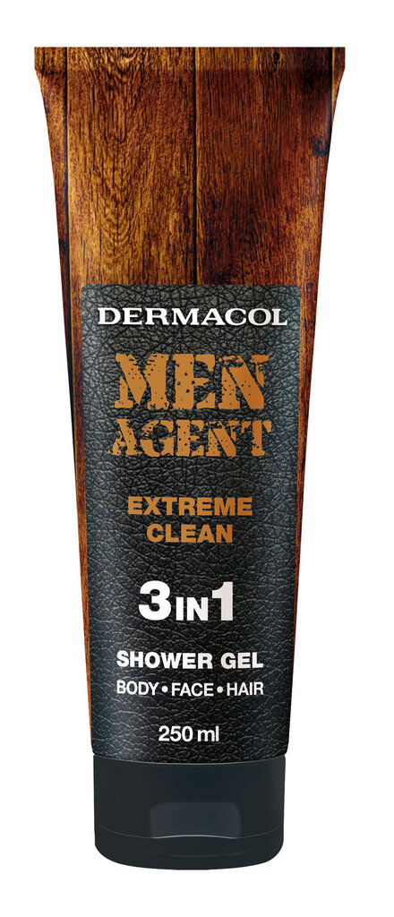 Dušigeel Dermacol Men Agent Extreme Clean 3 in 1 meestele 250 ml цена и информация | Dušigeelid, õlid | hansapost.ee