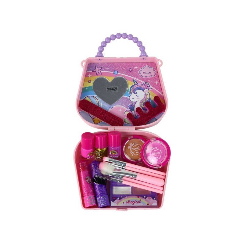 Laste kosmeetikakomplekt Nail Painting Set Makeup XXL Handbag цена и информация | Laste ja ema kosmeetika | hansapost.ee