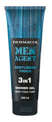 Dušigeel Dermacol Gentleman touch 3 in 1 meestele 250 ml hind ja info | Dušigeelid, õlid | hansapost.ee