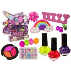 Laste ilukomplekt LeanToys Unicorn Nail Art Makeup Set, 1 tk цена и информация | Косметика для мам и детей | hansapost.ee