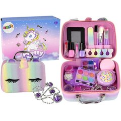 Laste ilukomplekt LeanToys Beauty Set in Glitter Suitcase, 1 tk цена и информация | Косметика для мам и детей | hansapost.ee