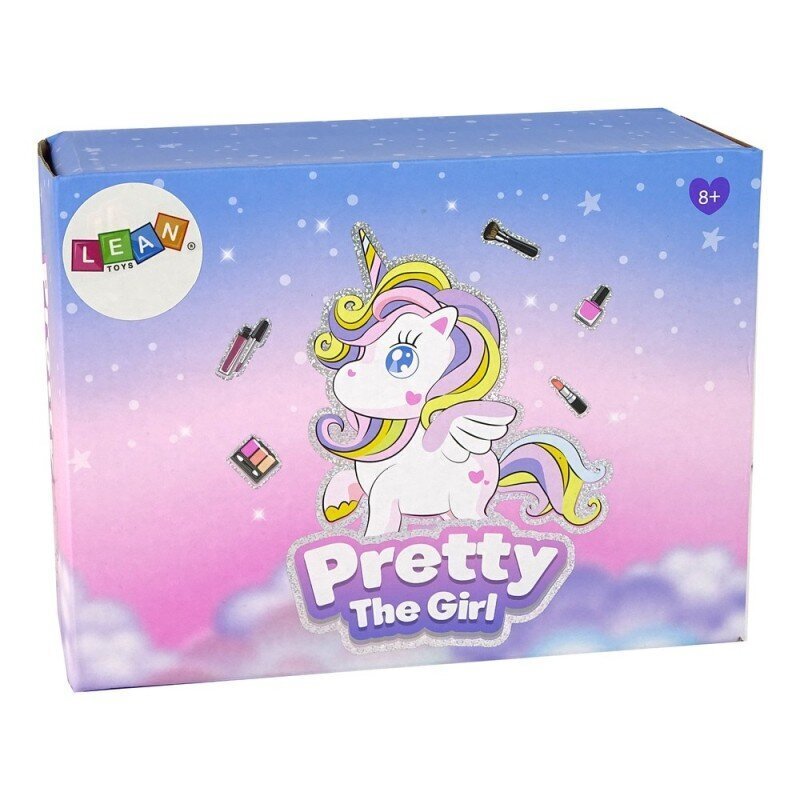 Laste ilukomplekt LeanToys Beauty Set in Glitter Suitcase, 1 tk цена и информация | Laste ja ema kosmeetika | hansapost.ee