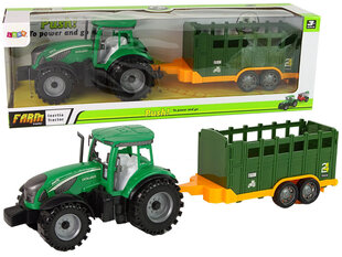 Фрикционный привод прицепа прицепа Green Farm Tractor цена и информация | Игрушки для мальчиков | hansapost.ee