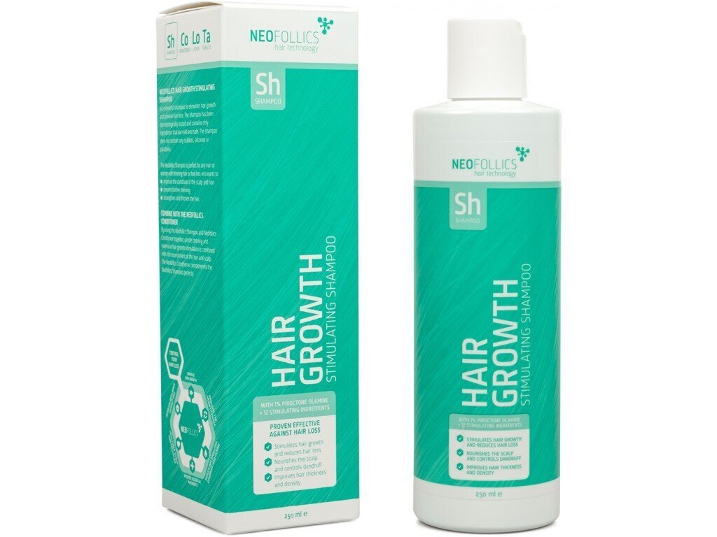 Stimuleeriv juuste kasvu šampoon Neofollics, 250 ml hind ja info | Šampoonid | hansapost.ee
