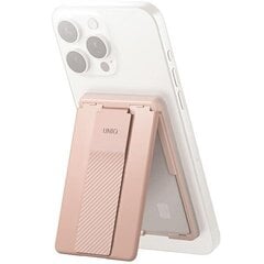 UNIQ Heldro ID magnetyczny portfel z podpórką i opaską różowy|blush pink цена и информация | Держатели для телефонов | hansapost.ee