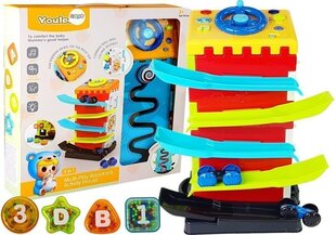 Слайд-образовательный блок с машинками-сортировщиками цена и информация | Развивающие игрушки для детей | hansapost.ee