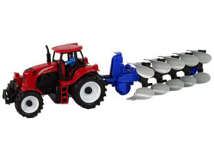 Красный трактор с плугом цена и информация | Игрушки для мальчиков | hansapost.ee