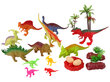 Dinosauruste komplekt koos tarvikutega, 21 osa цена и информация | Mänguasjad poistele | hansapost.ee
