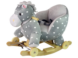 Лошадь-качалка 2 в 1 Ride On Blue в горошек цена и информация | Игрушки для малышей | hansapost.ee