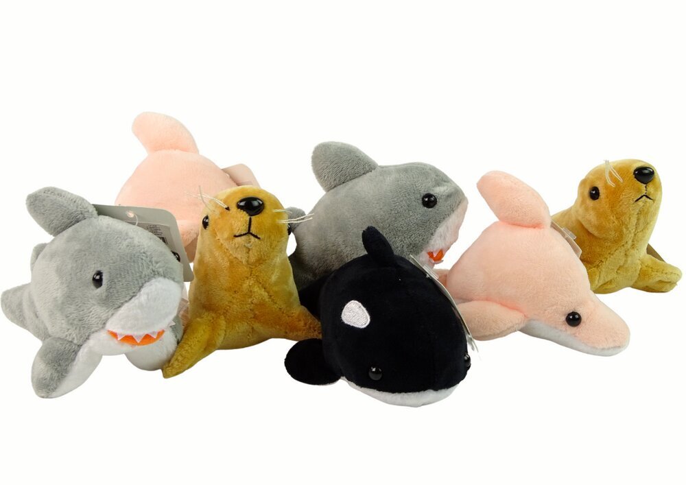 Pehmed mereloomade komplekt Lean Toys, 4 tk. цена и информация |  Pehmed mänguasjad ja kaisukad | hansapost.ee