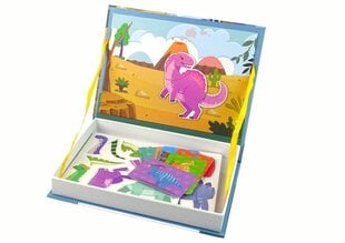 Магнитная книга Динозавры 36 элементов цена и информация | Развивающие игрушки для детей | hansapost.ee