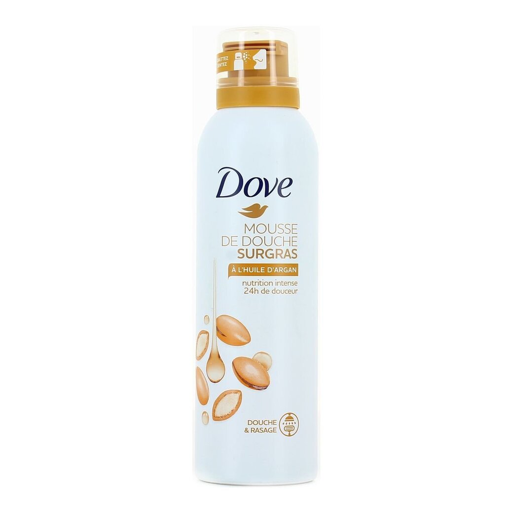 Vaht-dušigeel argaaniõliga Dove Shower Mousse 200 ml цена и информация | Dušigeelid, õlid | hansapost.ee