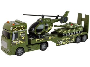 Военный набор Танк Вертолет с фрикционным приводом Грузовик цена и информация | Игрушки для мальчиков | hansapost.ee