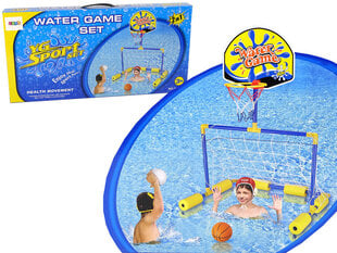 Набор для игры в воду, ворота, баскетбольные мячи 2 в 1 цена и информация | Игрушки (пляж, вода, песок) | hansapost.ee
