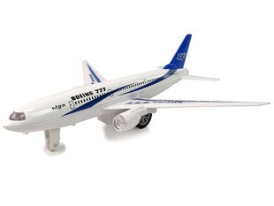 Valge tõukejõuga reisilennuki Boeing 777 hind ja info | Lean Toys Lastekaubad ja beebikaubad | hansapost.ee