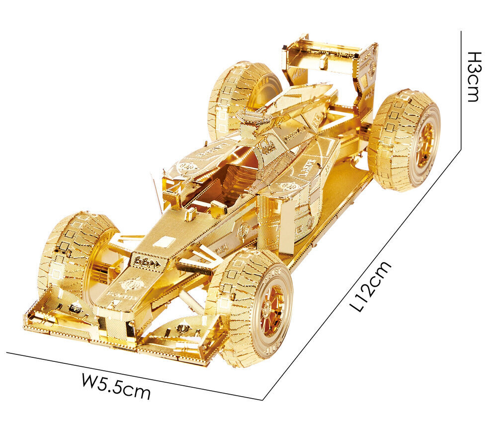 Metallist konstruktor 3D mudel Formula Piececool, 69 tk цена и информация | Klotsid ja konstruktorid | hansapost.ee