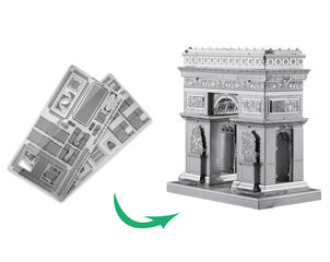 Металлический конструктор 3D модель - Триумфальная арка Piececool, 41 деталь цена и информация | Конструкторы и кубики | hansapost.ee