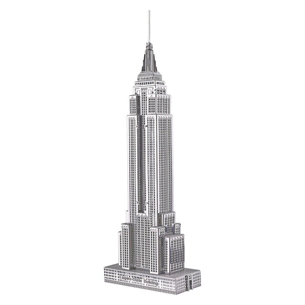 Metallist konstruktor 3D mudel Empire State Building Piececool, 21 tk цена и информация | Klotsid ja konstruktorid | hansapost.ee